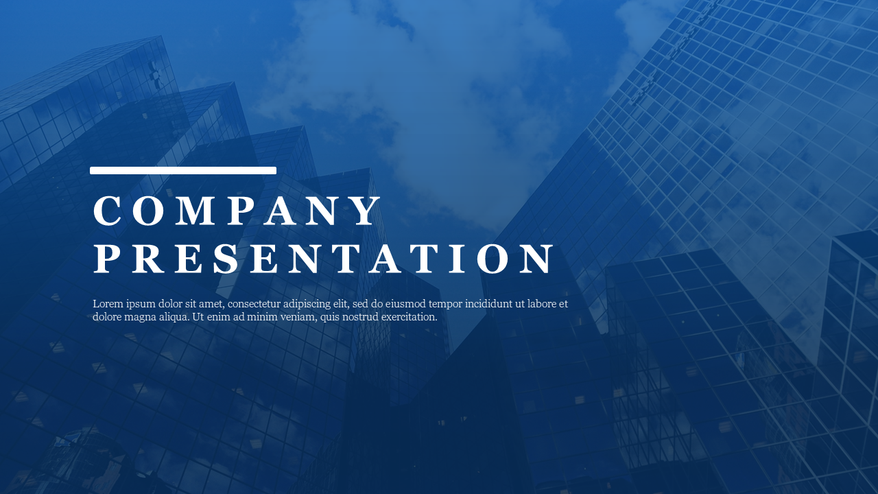 Company Background Presentation Slide PPT
